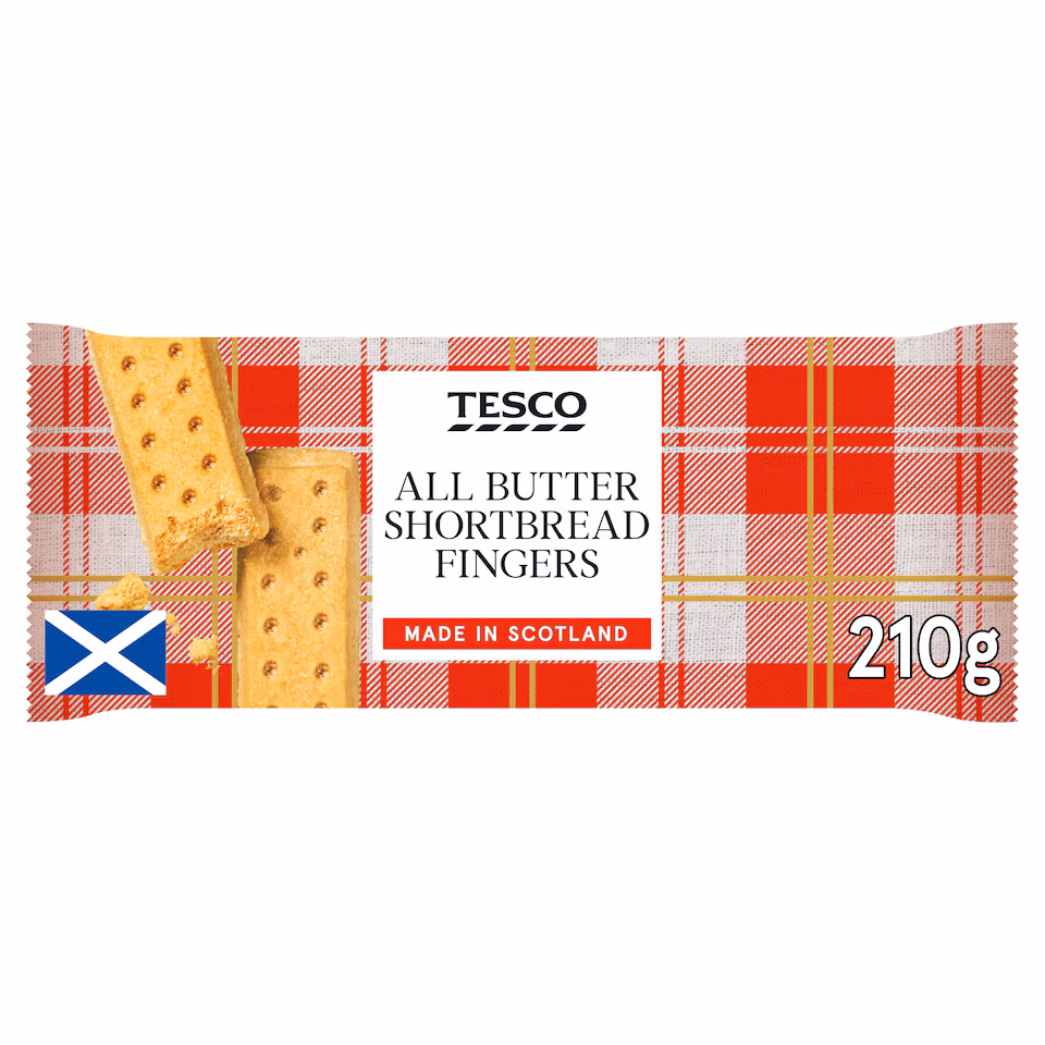 Tesco All Butter Shortbread Fingers 210G