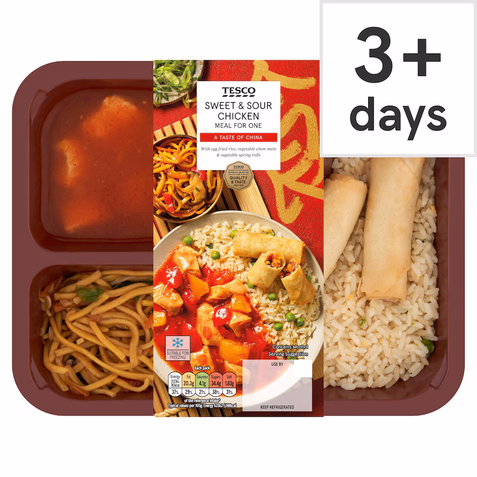 Tesco Sweet & Sour Chicken Meal For One 500G