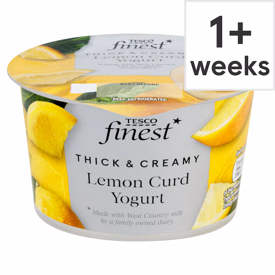 Tesco Finest Lemon Curd Yogurt 150G