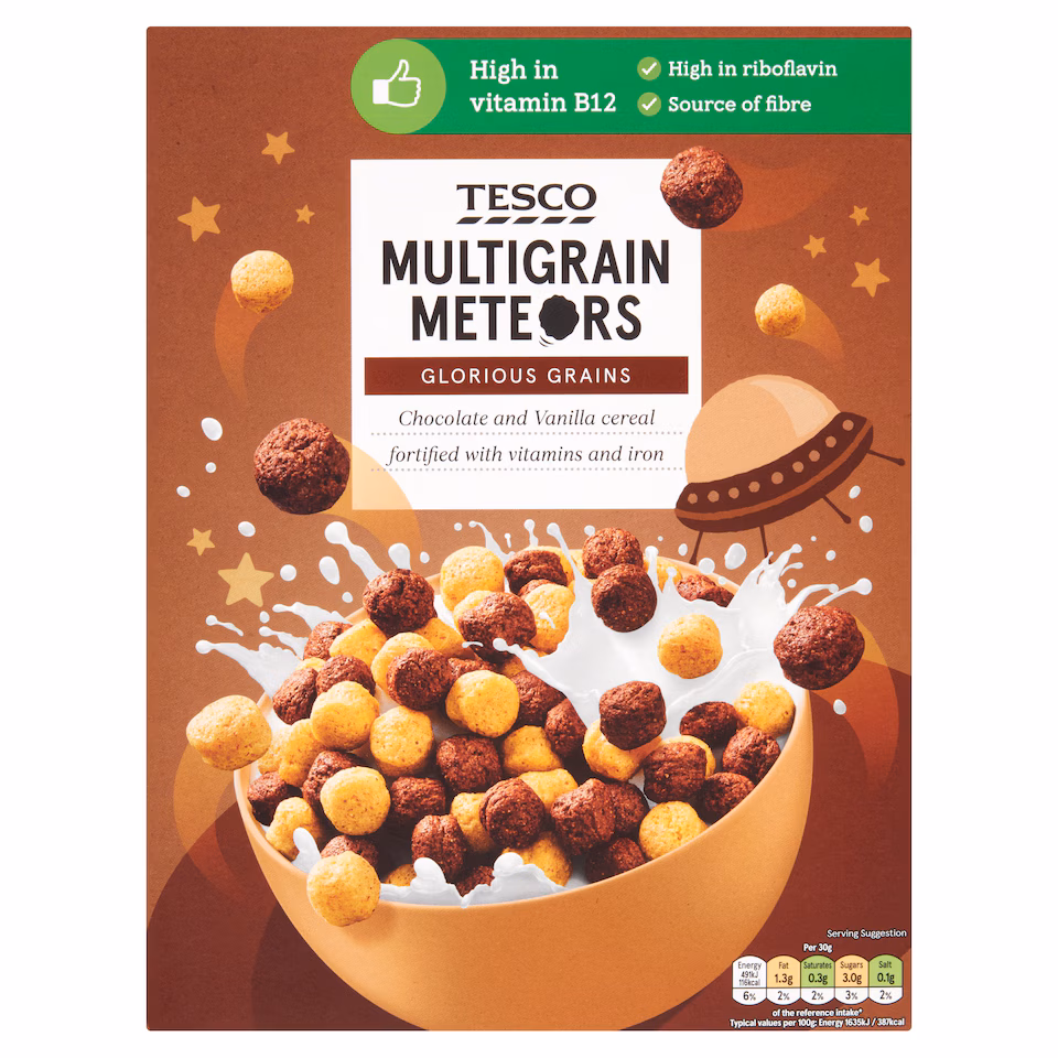Tesco Multigrain Meteors 350G