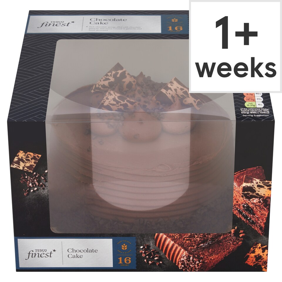 Tesco Finest Chocolate Cake 16 Servings