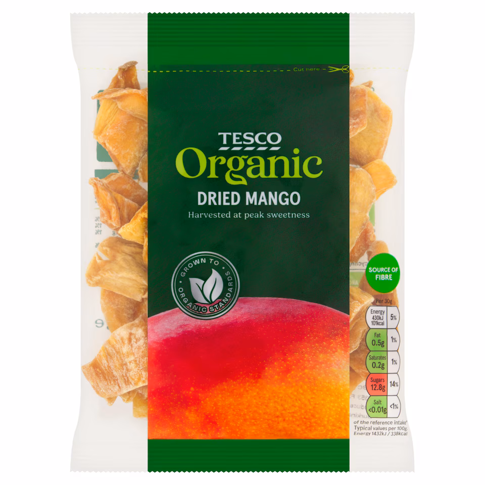 Tesco Organic Dried Mango 100G