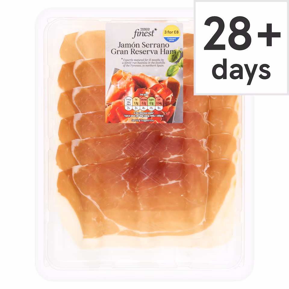 TESCO Finest Jamon Serrano Gran Reserva Ham 75g