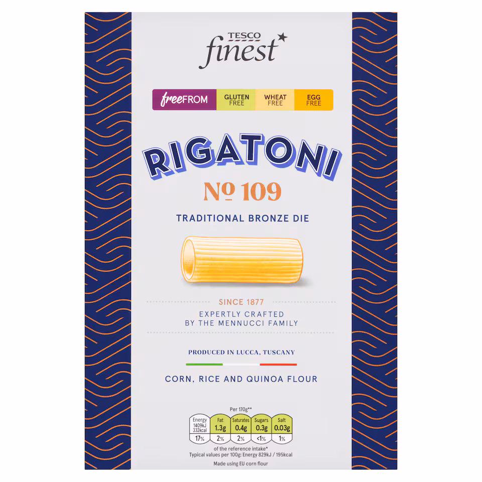 Tesco Finest Free From Rigatoni 500G