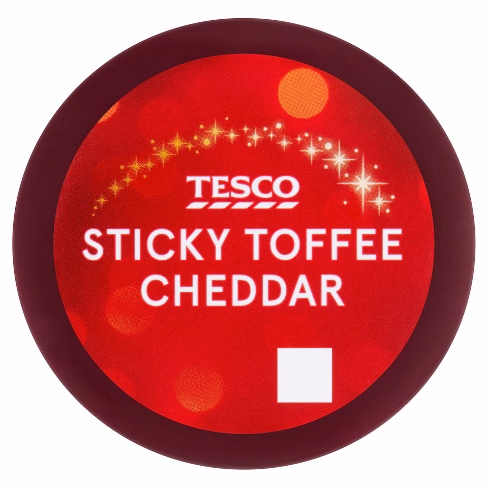 Tesco Sticky Toffee Cheddar Truckle 100G