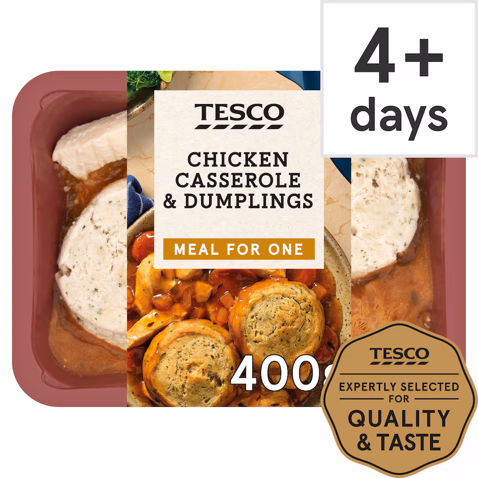 Tesco Chicken Casserole & Dumplings 400G