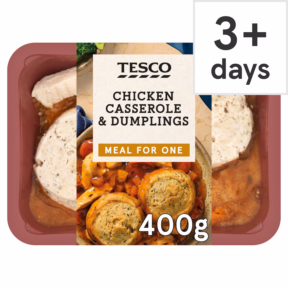 Tesco Chicken Casserole & Dumplings 400G