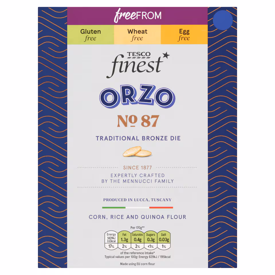Tesco Finest Free From Orzo 500G