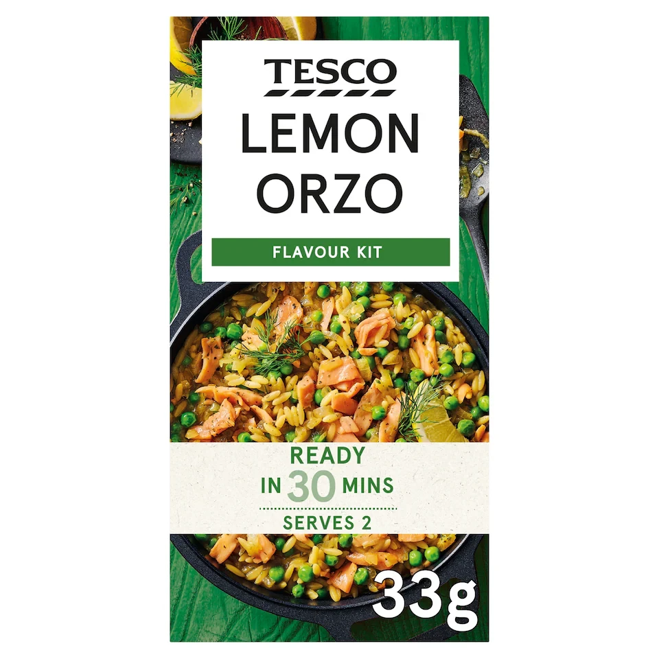 Tesco Lemon Orzo Flavour Kit 33g