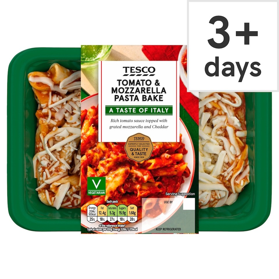 Tesco Tomato & Mozzarella Pasta Bake 400G
