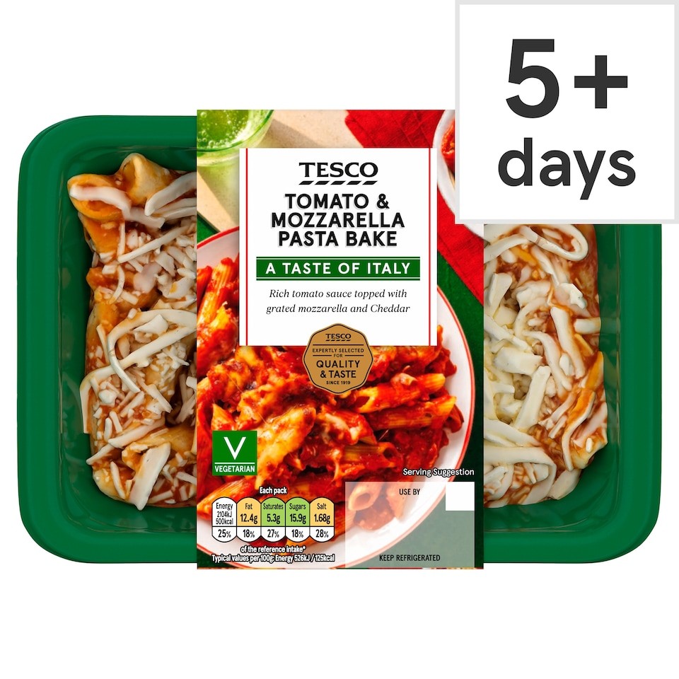 Tesco Tomato & Mozzarella Pasta Bake 400G