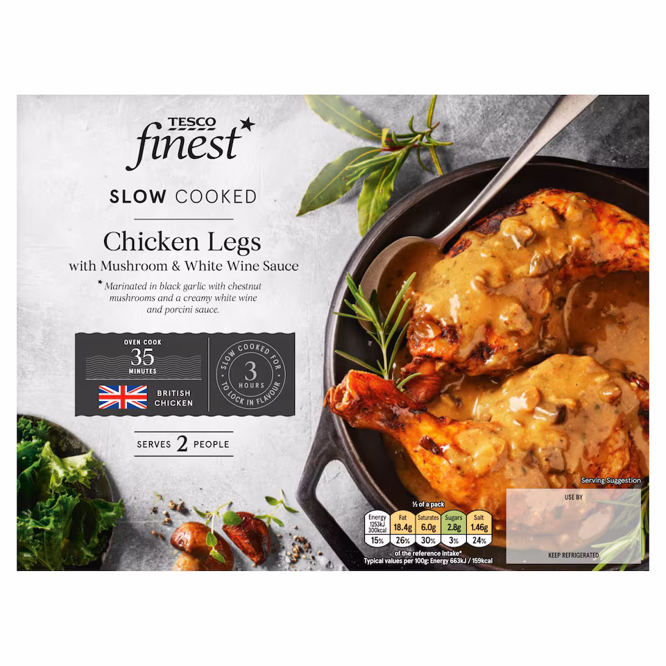 Tesco Finest Slow Cooked Chicken Legs 635G
