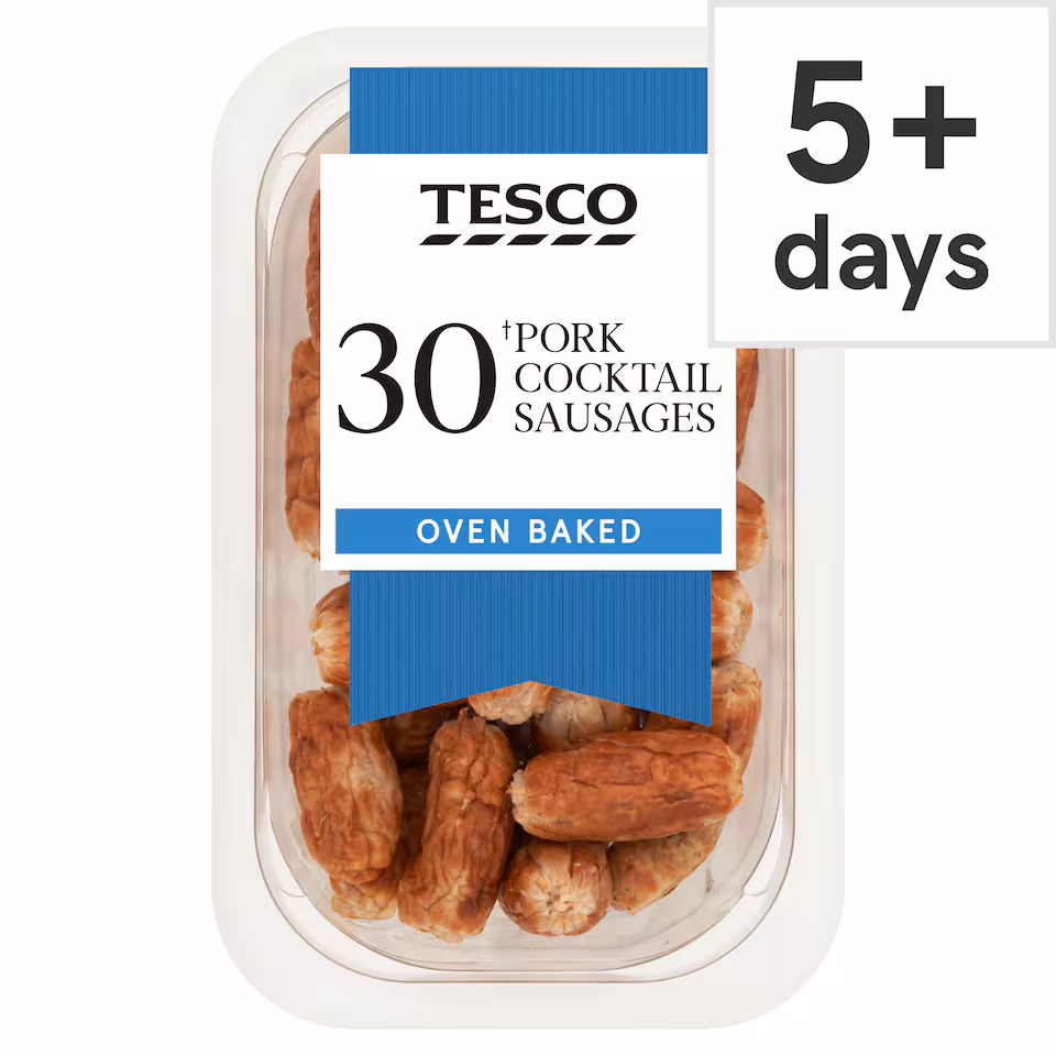 Tesco 30 Pork Cocktail Sausages 240g