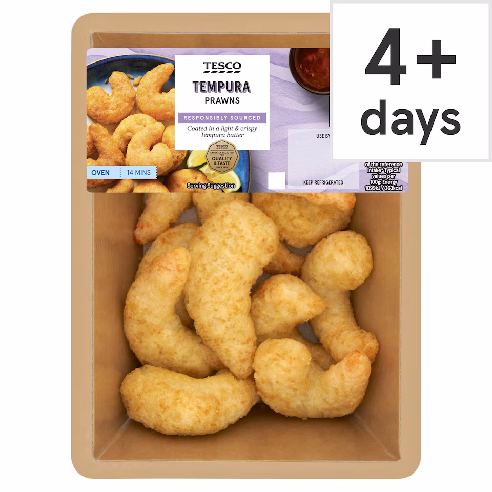 Tesco Tempura Prawns 200G