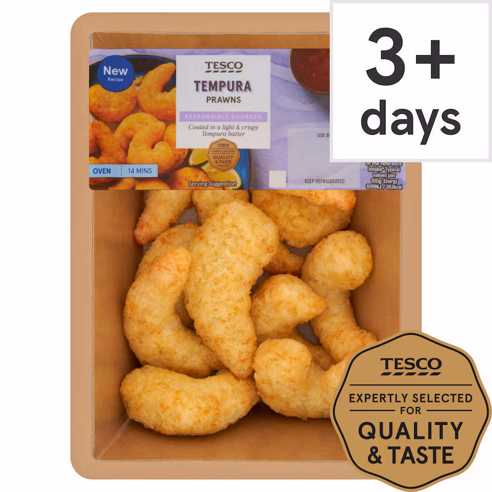Tesco Tempura Prawns 200G
