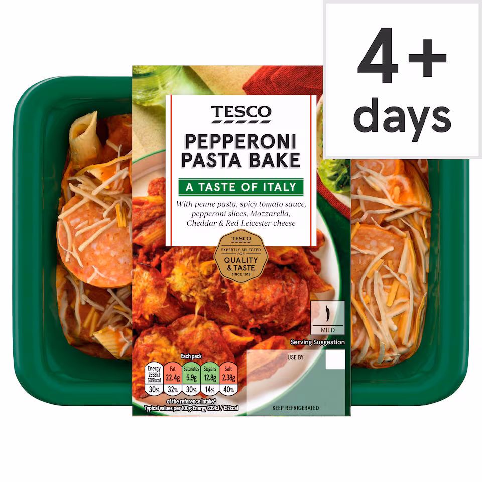 Tesco Pepperoni Pasta Bake 400G