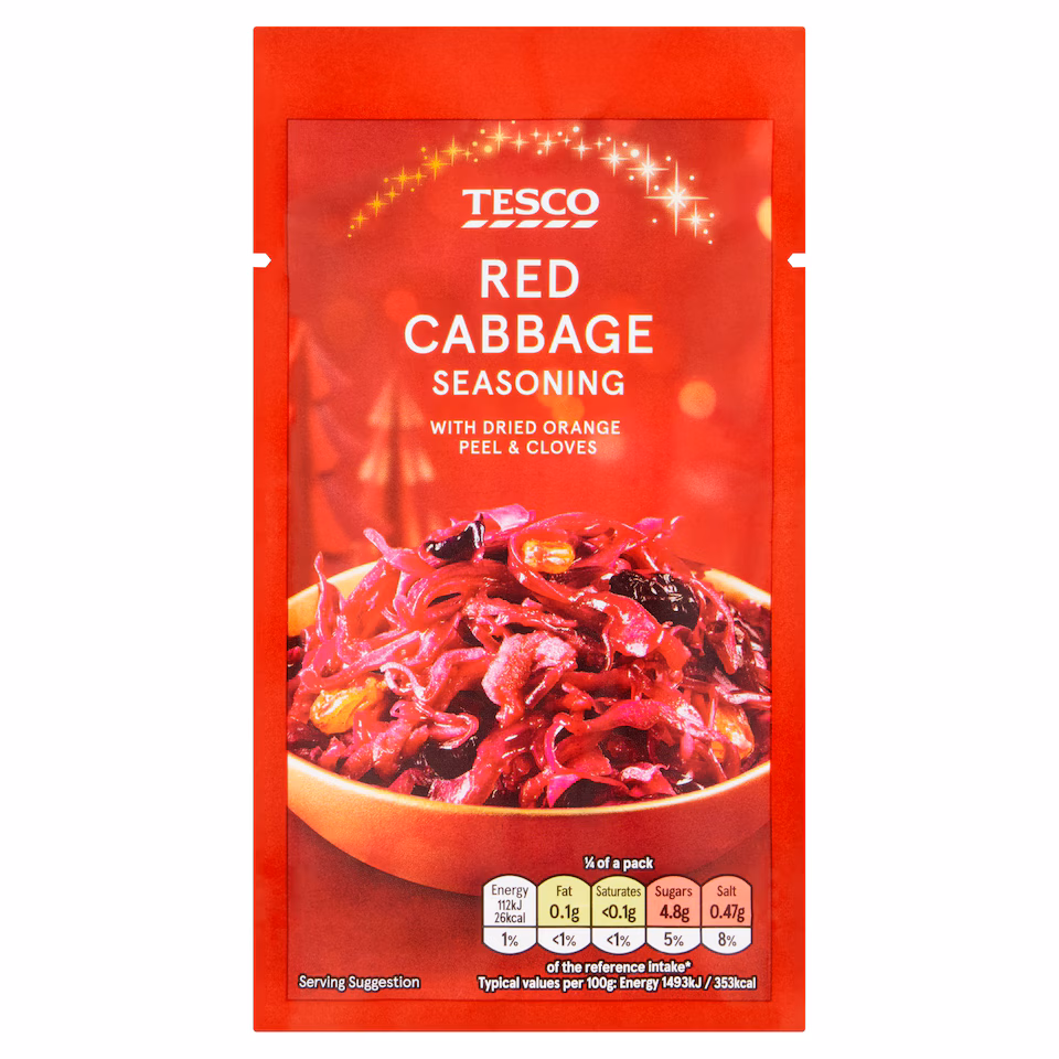 Tesco Spiced Red Cabbage Seasoning 30g