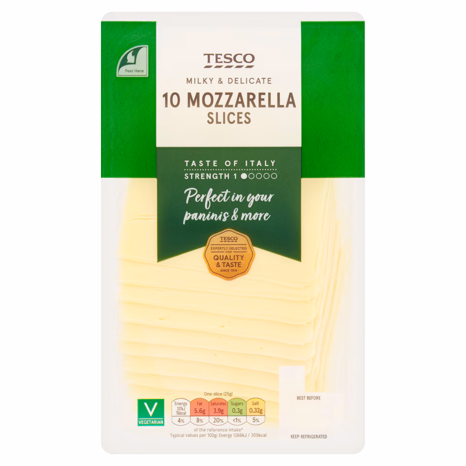 Tesco Mozzarella Slices 250G
