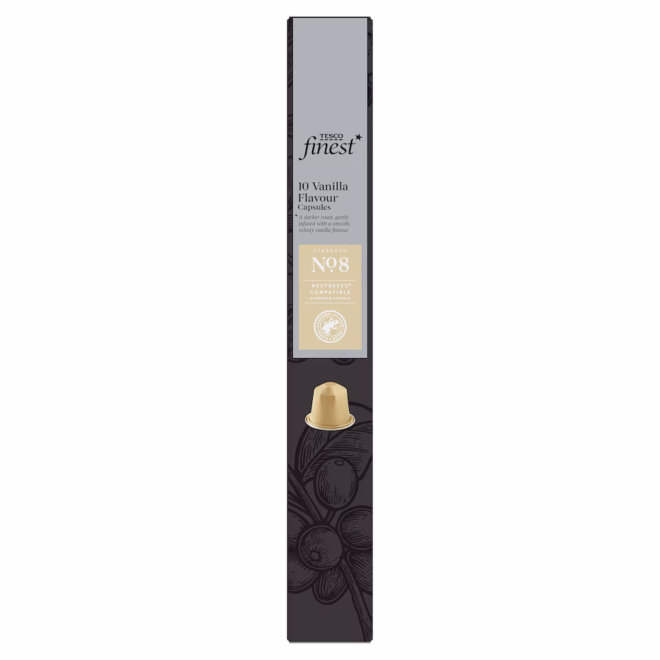 Tesco Finest Coffee Capsules - Vanilla Flavour 10 Pack 54g