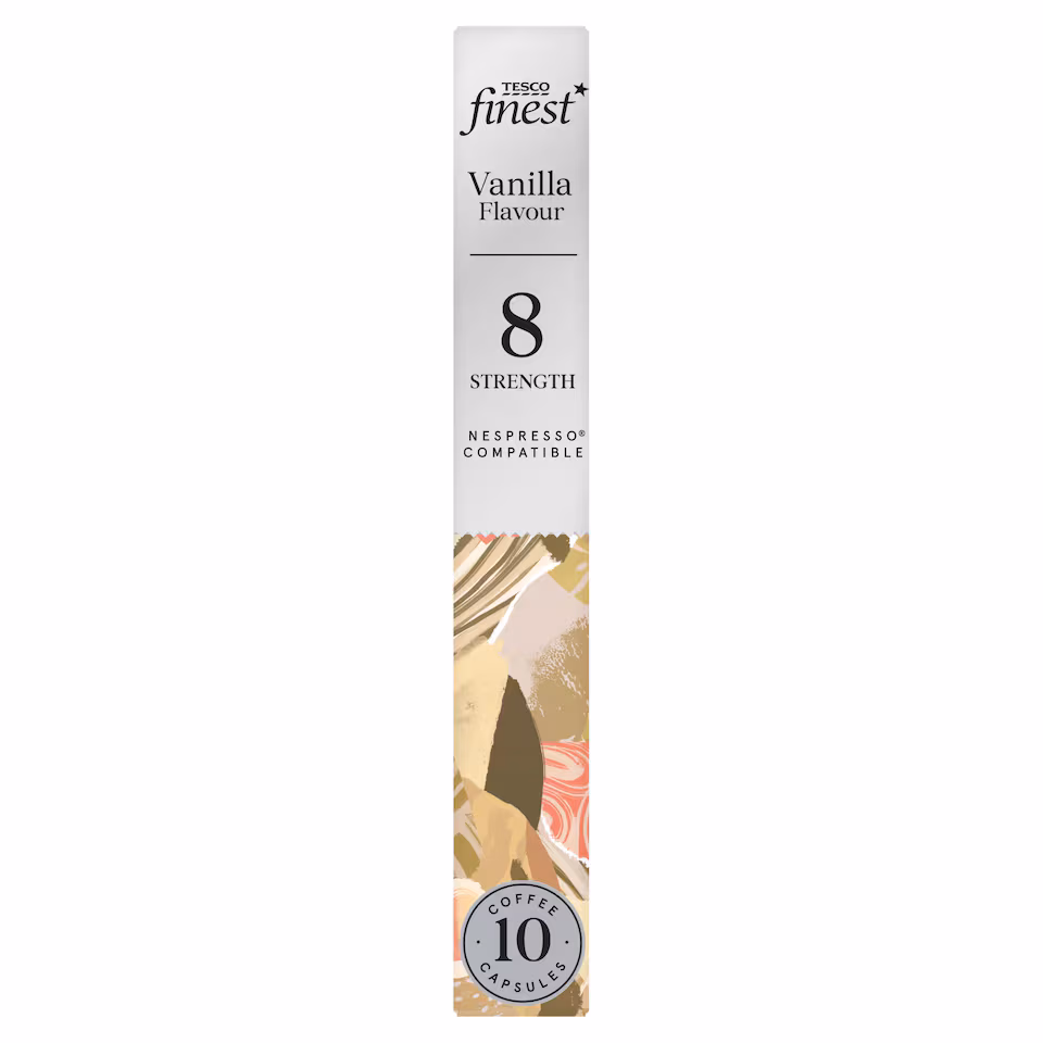 Tesco Finest Coffee Capsules - Vanilla Flavour 10 Pack 54g