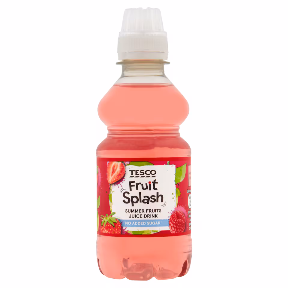 Tesco Fruit Splash No Added Sugar Juice Drink - Summer Fruits 250ml