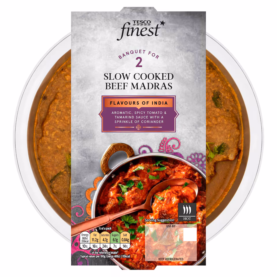 Tesco Finest Beef Madras 400g
