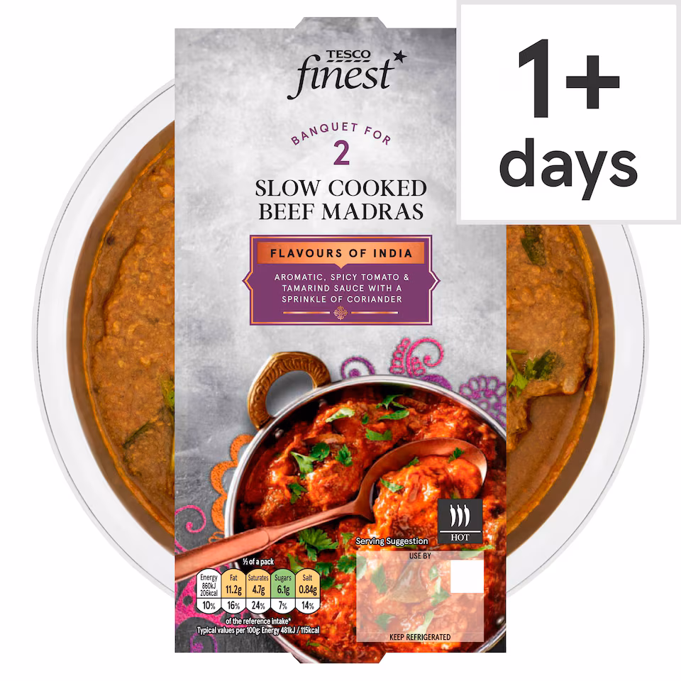 Tesco Finest Beef Madras 400g