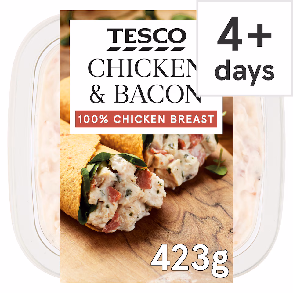 Tesco Chicken & Bacon Sandwich Filler 423G