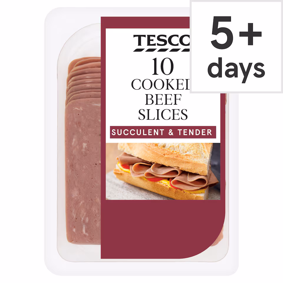 Tesco Cooked Beef Slices 125g