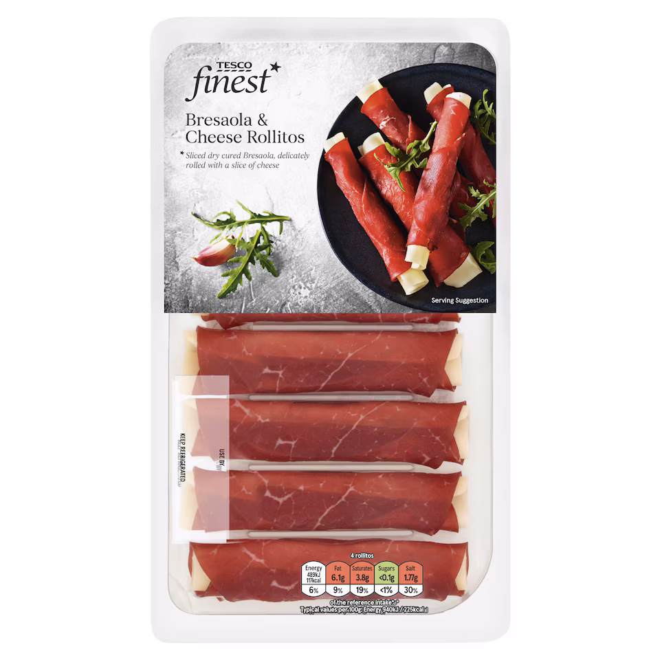 Tesco Finest Bresaola & Cheese Rollitos 105g
