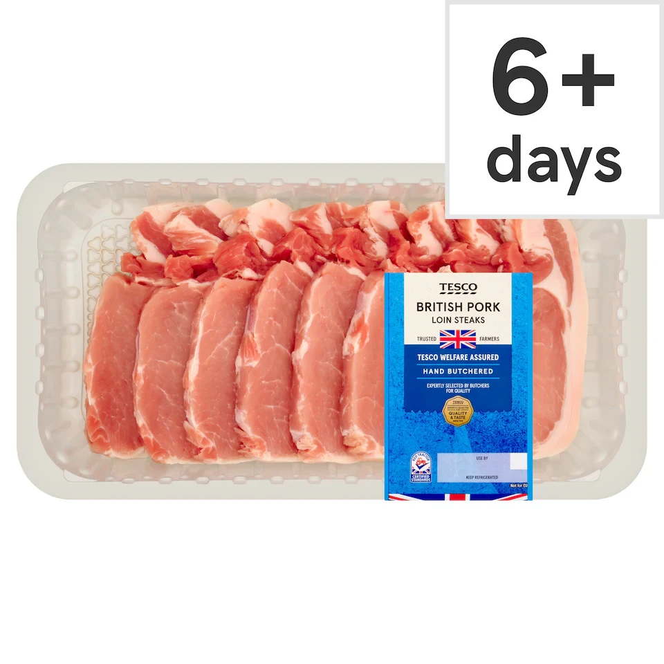 Tesco Pork Loin Steaks 1kg
