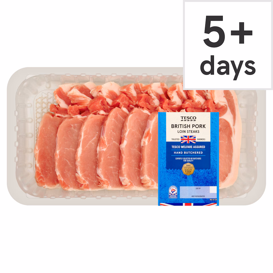 Tesco Pork Loin Steaks 1kg
