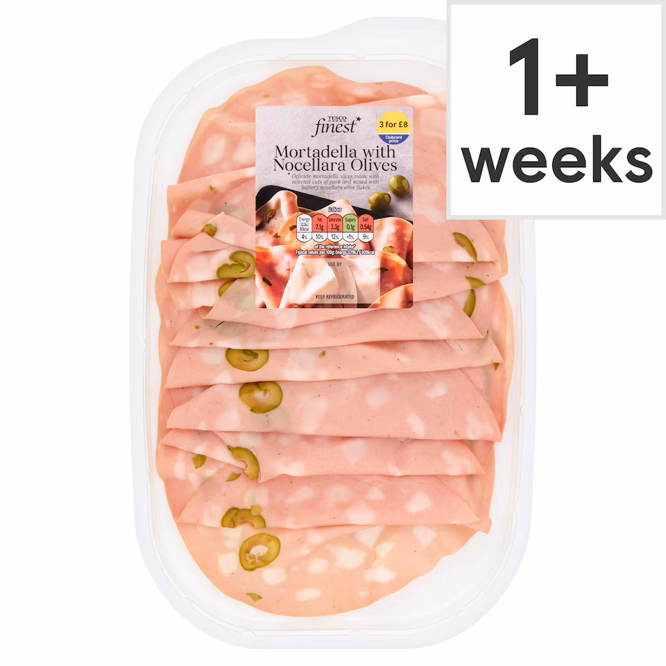 Tesco Finest Mortadella with Nocellara Olives 130g