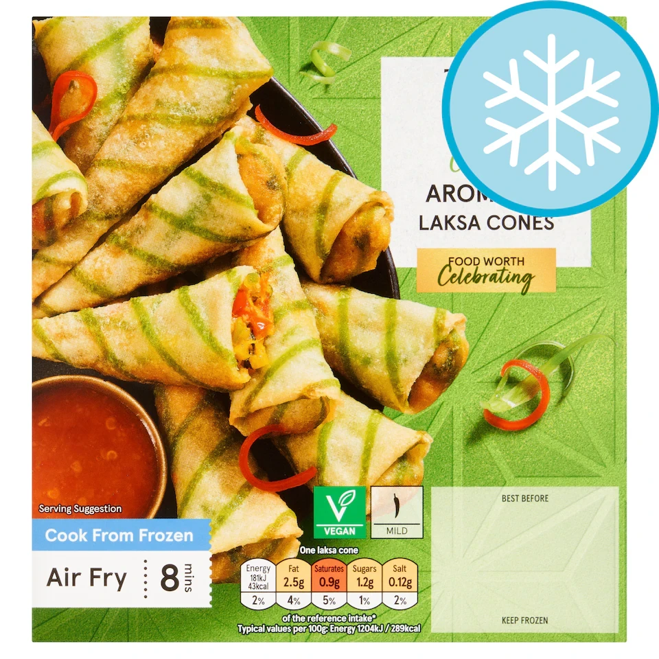 Tesco 10 Aromatic Laksa Cones 180g