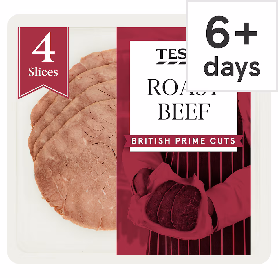 Tesco British Roast Beef Slices 90g