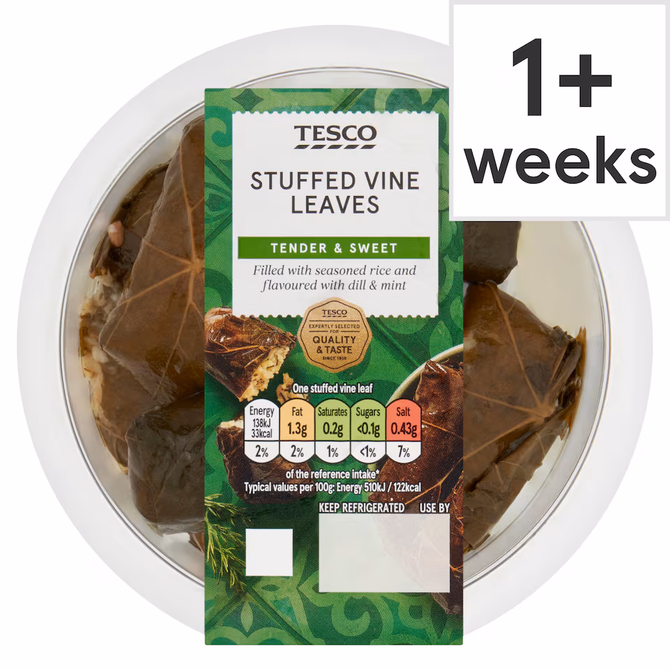 Tesco Stuffed Vine Leaves 162g