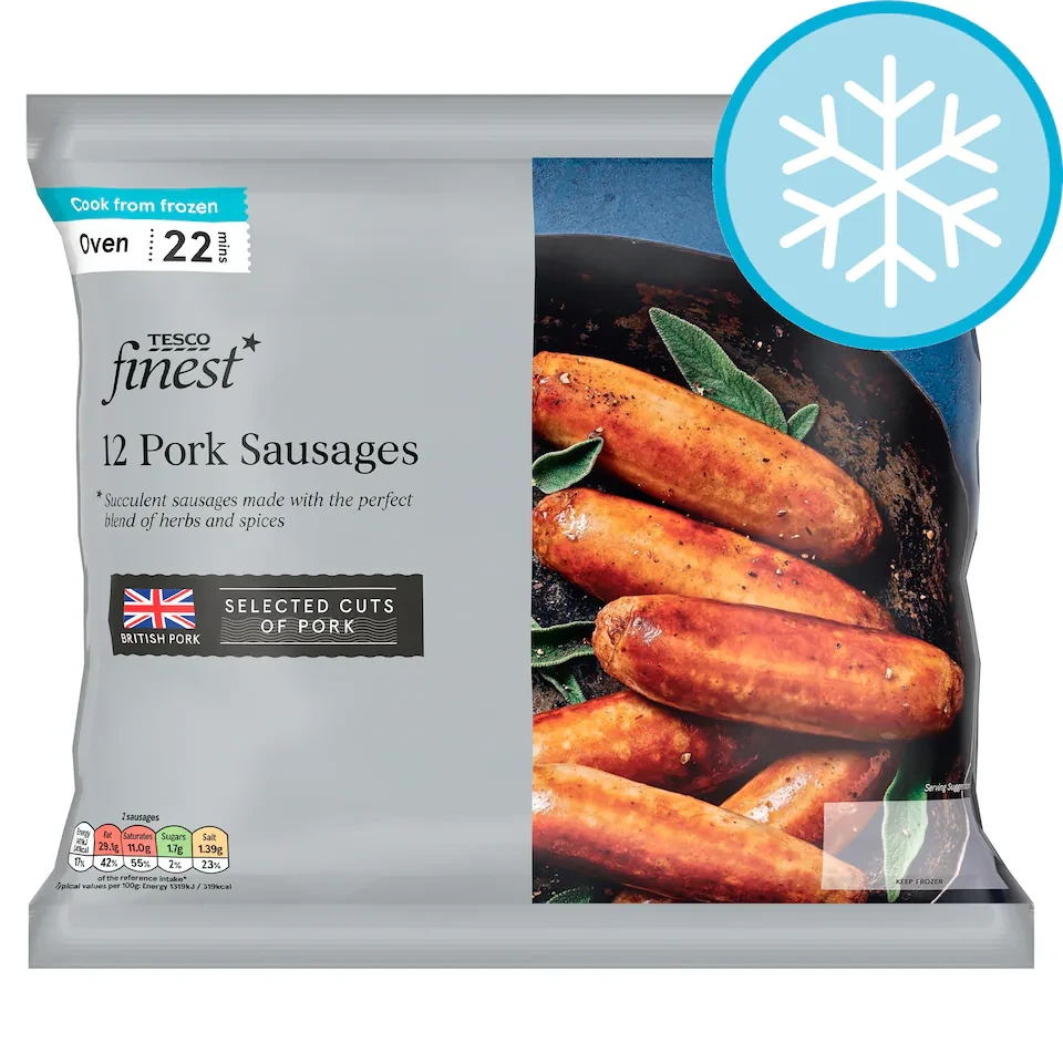 Tesco Finest 12  Pork Sausages 700g