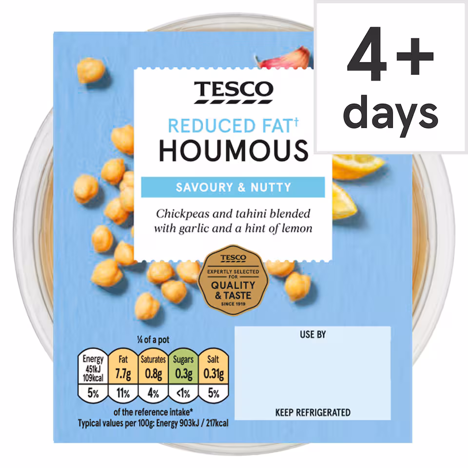 Tesco Reduced Fat Houmous 200g