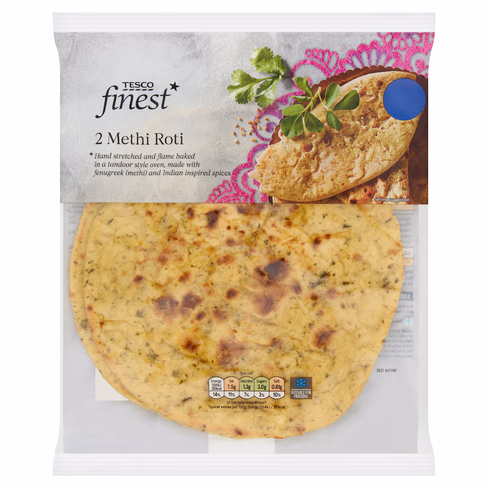 Tesco Finest 2 Methi Roti