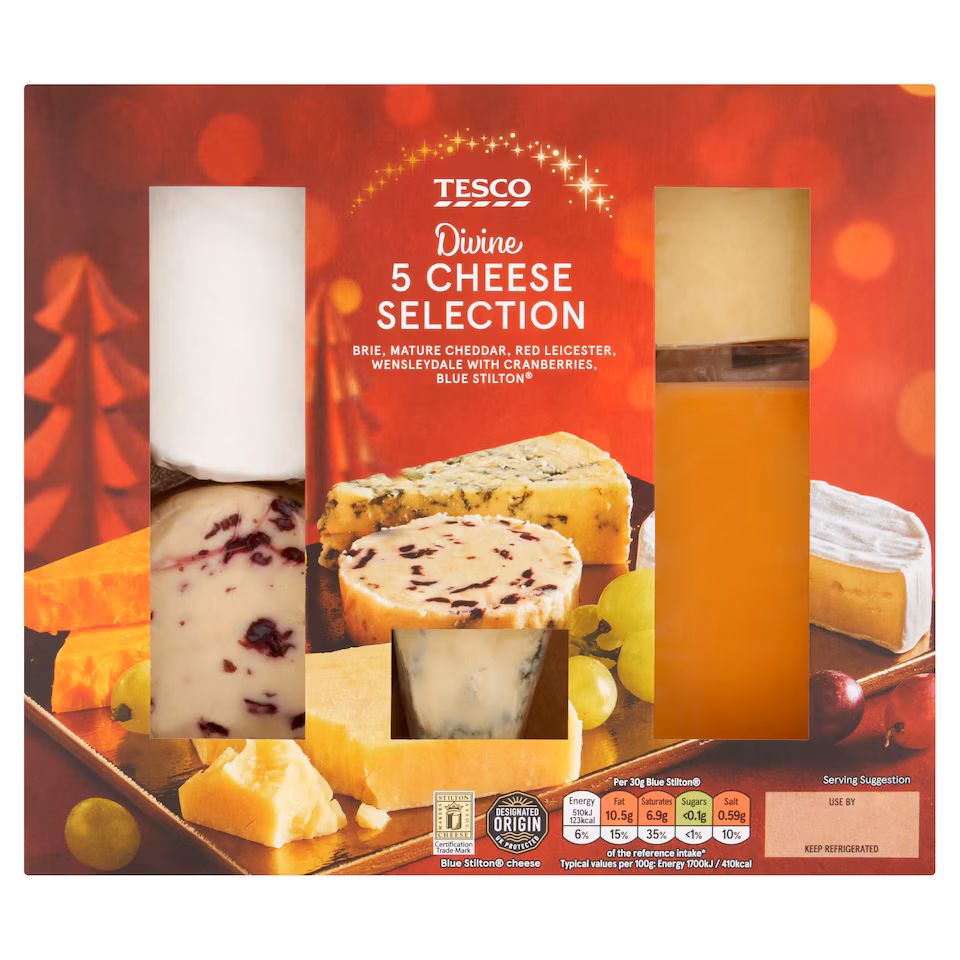 Tesco 5 Cheese Selection 450G