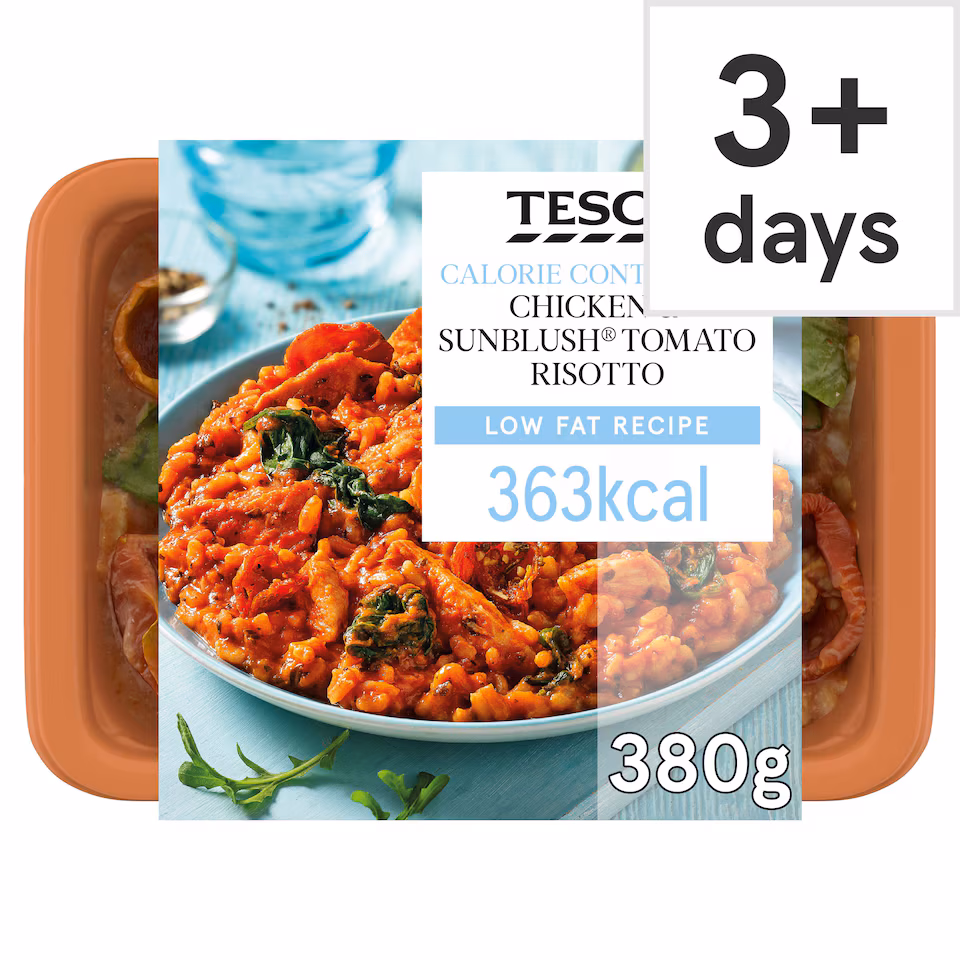 Tesco Calorie Controlled Chicken & Tomato Risotto 380g