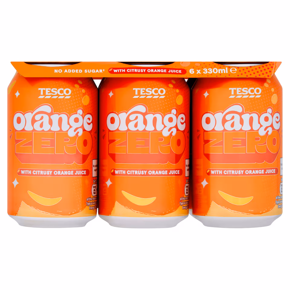 Tesco Orange Zero 6x330ml