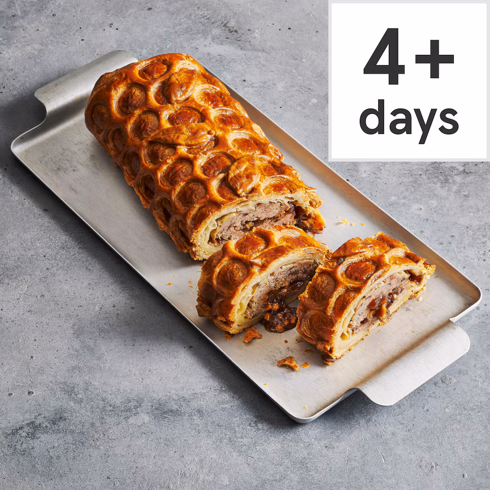 83. Tesco Finest Chef’s Collection Hand Finished Melt in the Middle Pork Wellington 1kg (Serves 10)