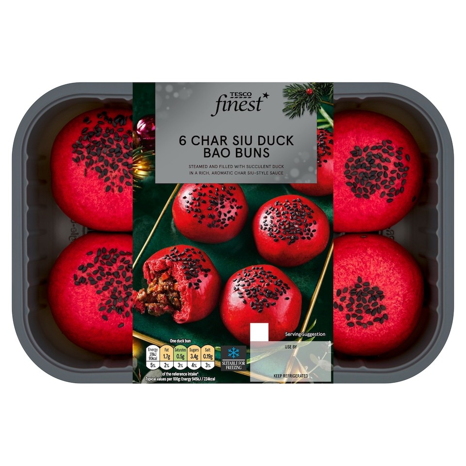 Tesco Finest 6 Char Sui Duck Bao Buns 240g