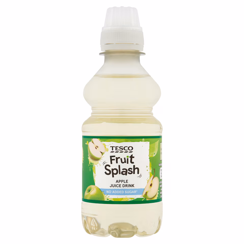 Tesco Fruit Splash No Added Sugar Apple Juice Drink 250Ml
