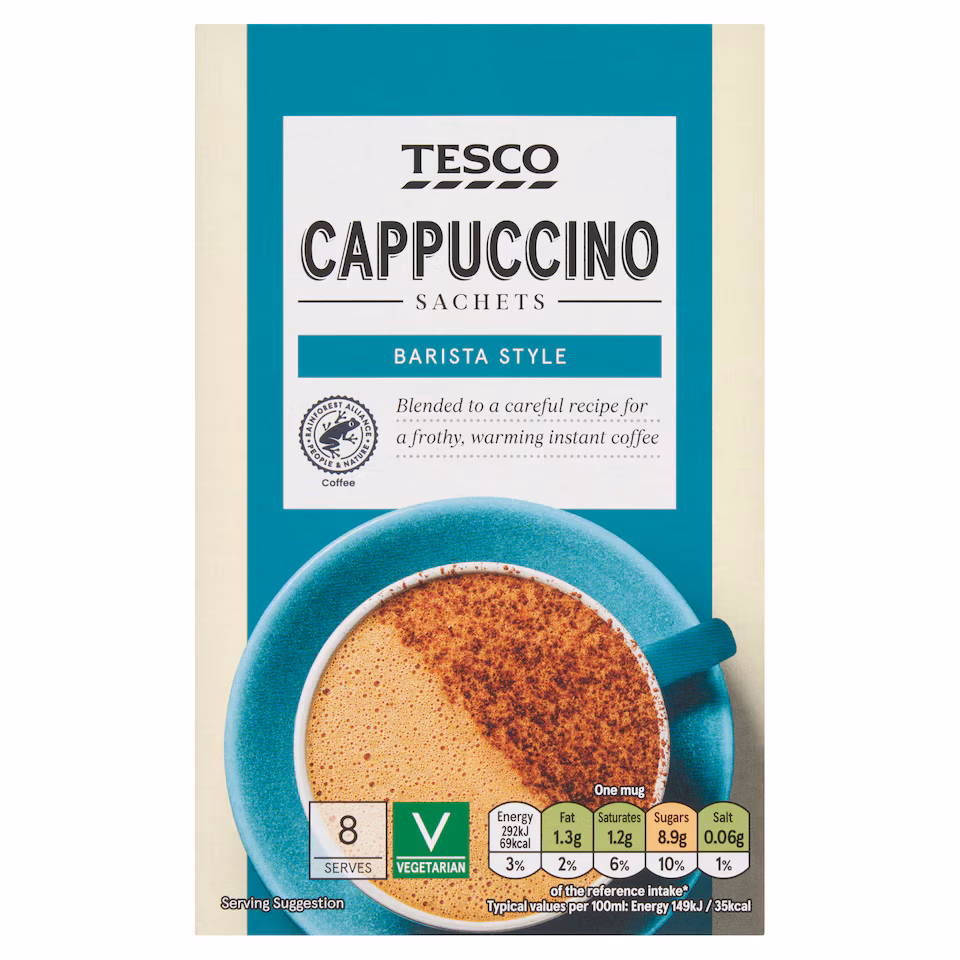 Tesco Cappuccino Sachets 124G (8*15.5G)
