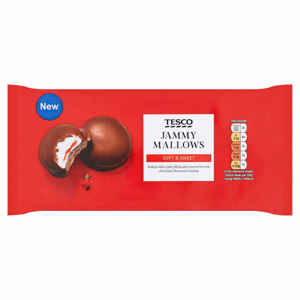 Tesco Jammie Mallows 120g