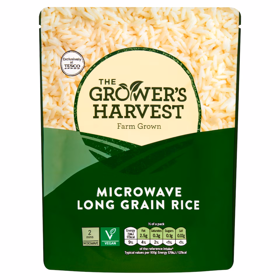 Growers Harvest Microwave Long Grain Rice 250G