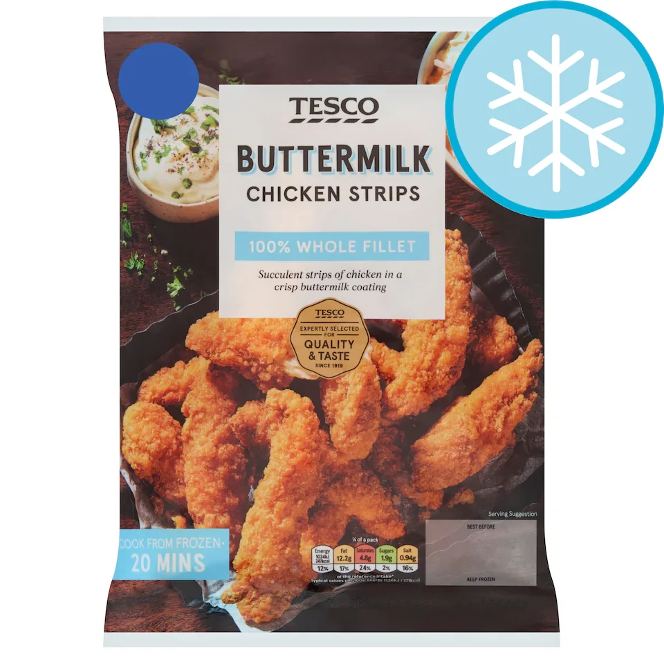 Tesco Buttermilk Chicken Strips 400g