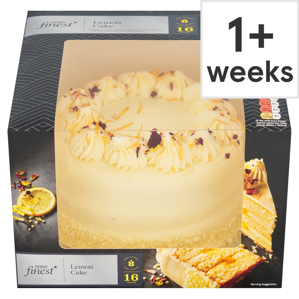 Tesco Finest Lemon Cake 16 Servings